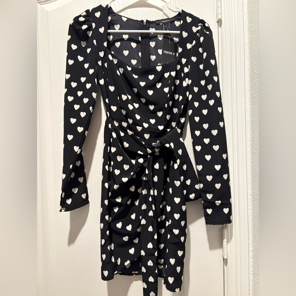 Forever 21 Black Bodycon Bell Sleeve Dress